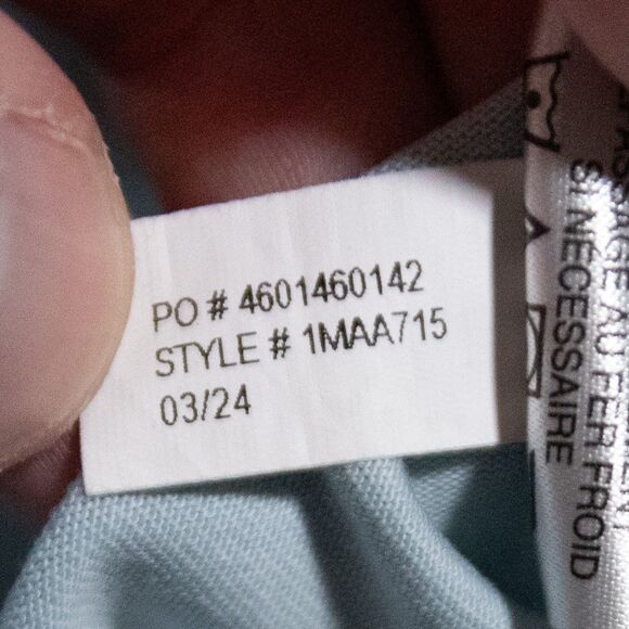 Travis Mathew Bauer Clean Ice Hockey Sticks Golf Polo Short Sleeve Men's Medium - Picture 7 of 8